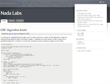 Tablet Screenshot of nada-labs.net